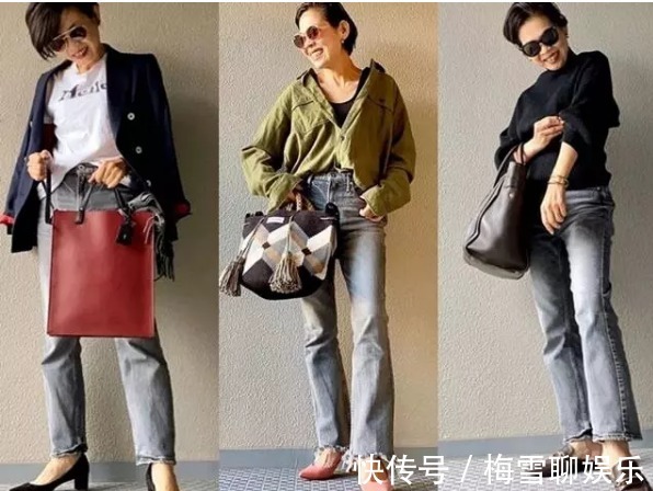 毛茸茸 56岁日本妈妈的穿搭火了,太显年轻了,原来奔6的人还能这么穿