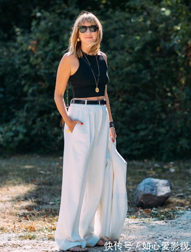 拖地裤|阔腿裤大势已去!今年最火的“裤王”是它,遮肉显高,150都爱了