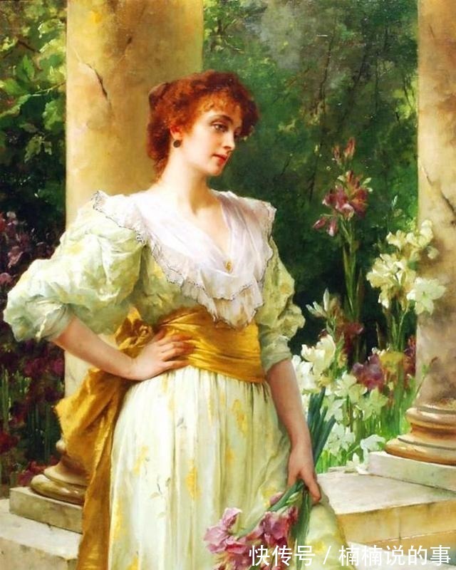 服饰#康拉德·基塞尔,把贵妇们的容貌与服饰,表现得极为富丽奢华!