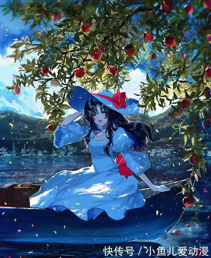 同人|画师大佬喜欢画蓝色系的同人图,看完这些妹子感觉内心都平静了