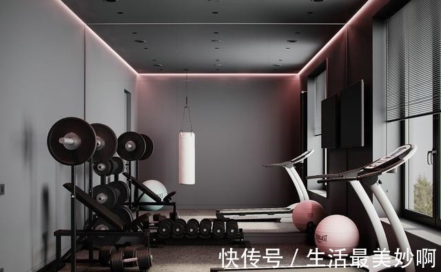 背景墙|工业风格的复式大宅，高级又有质感，健身房很帅气！