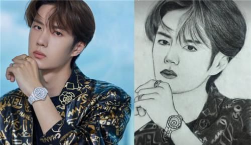 还原度|美术生给明星画肖像，千玺、王一博还好，看到郑爽怕不是黑粉画的