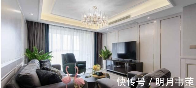 客厅|轻奢的精致生活,客厅简单的奢华,厨房看一眼就爱上了做饭