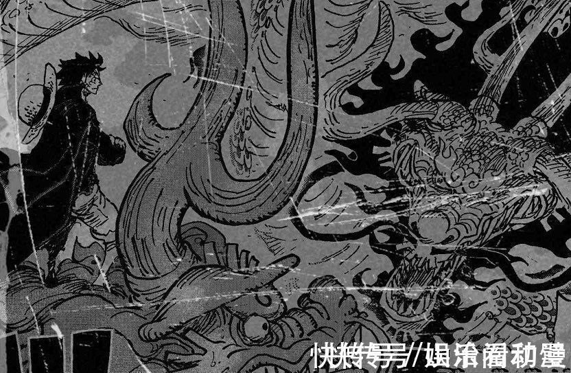 凯多|海贼王1025话情报:路飞开四档蛇人攻击凯多,桃之助是凯多儿子?