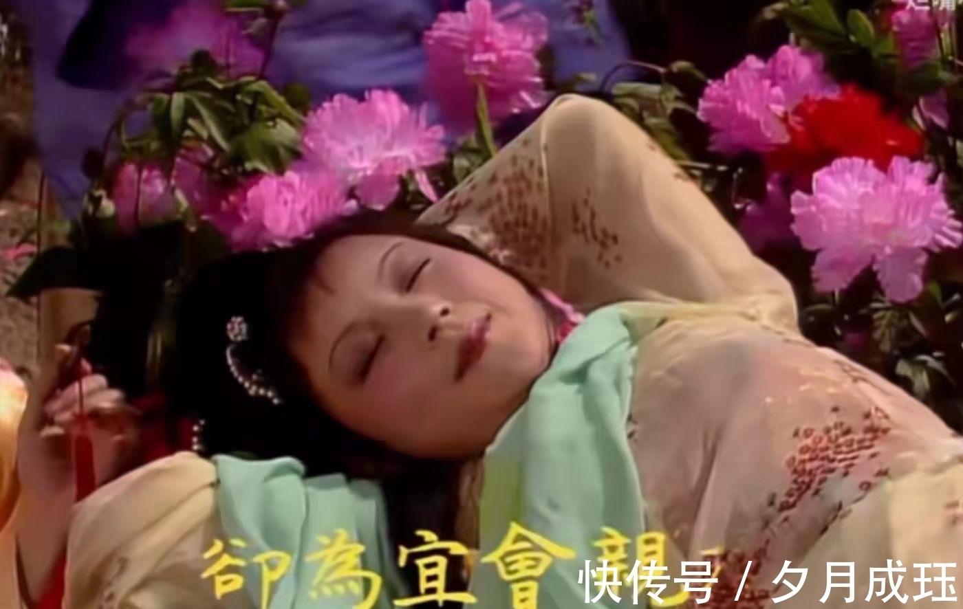 芍药!没有对比就没有伤害,一个简单的睡姿,看两版《红楼梦》的差距