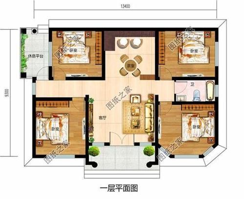 平房|120平米一层平房设计图，简单舒适又省钱，刚好适合养老居住