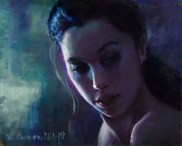 学生$在绘画的道路上，他认为自己永远是一个学生