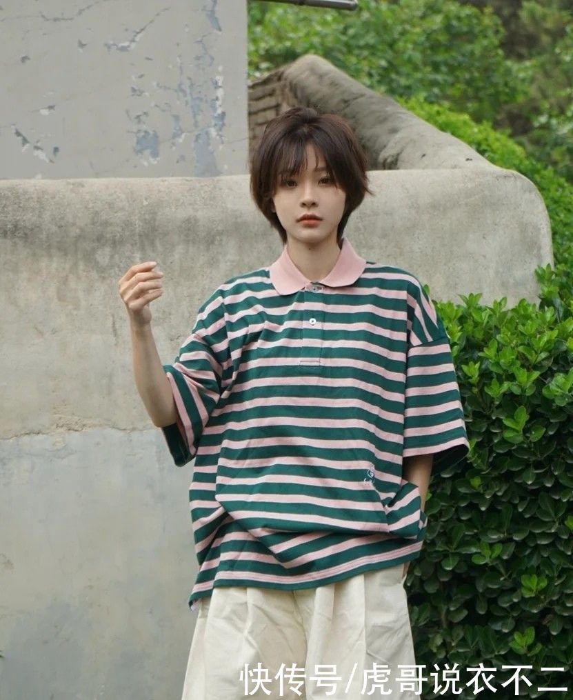 t恤|小个子瘦女孩的宽松搭配套路，甜系盐系随意切换，加倍的亮眼