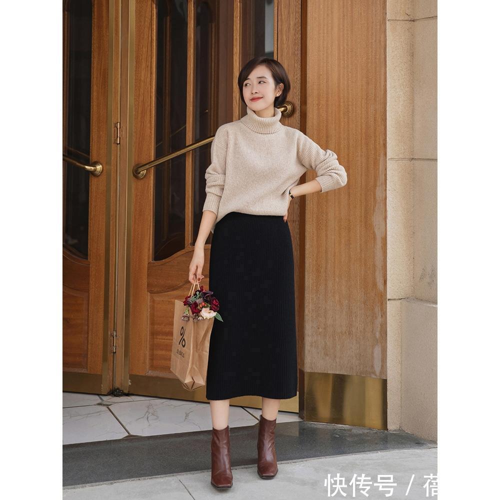 风衣|秋天建议30+女性多穿“半身裙”,搭配毛衣、风衣,优雅又显气质