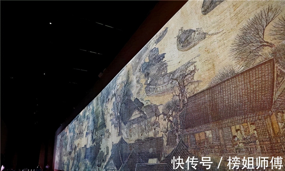 幅画@把清明上河图放大100倍,发现一尴尬场景,树下睡觉小伙在干什么