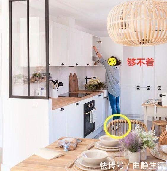 光波炉|厨房吊柜已经不流行了，地柜做成高低柜，高级又实用