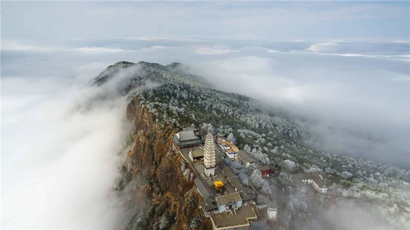 雪后的鸡足山 化身梦中仙境