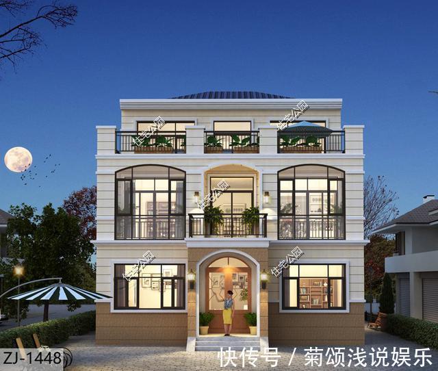 盖房|农村盖房,有个露台就是实用,10×12米带大露台户型分享