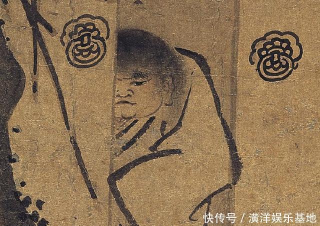 老虎&700年前的古画,疑似出现穿越中的老虎,画中老人表情更奇怪