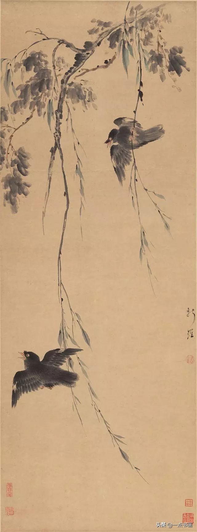 草虫&华岩的花鸟画，独辟蹊径，令人耳目一新