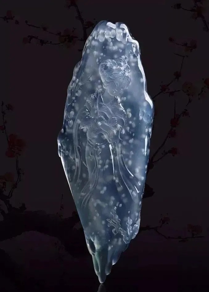 雪花棉,翡翠里的冰雪世界|玉赏 | 雪花棉翡翠