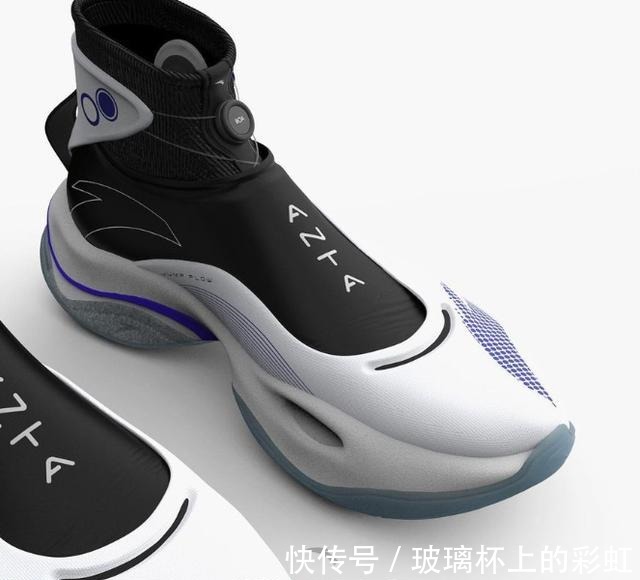 安踏 安踏签约拉文疑似签名鞋曝光,前后分掌鞋面袜套,扣篮王起飞!