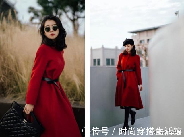 红色 春节当然要穿红色啦!记住这几种搭配技巧,快速摆脱路人感
