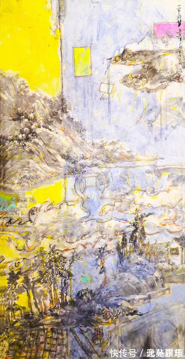 烟柳&「画作欣赏」一帘烟柳一路风景,画家余国城作品欣赏