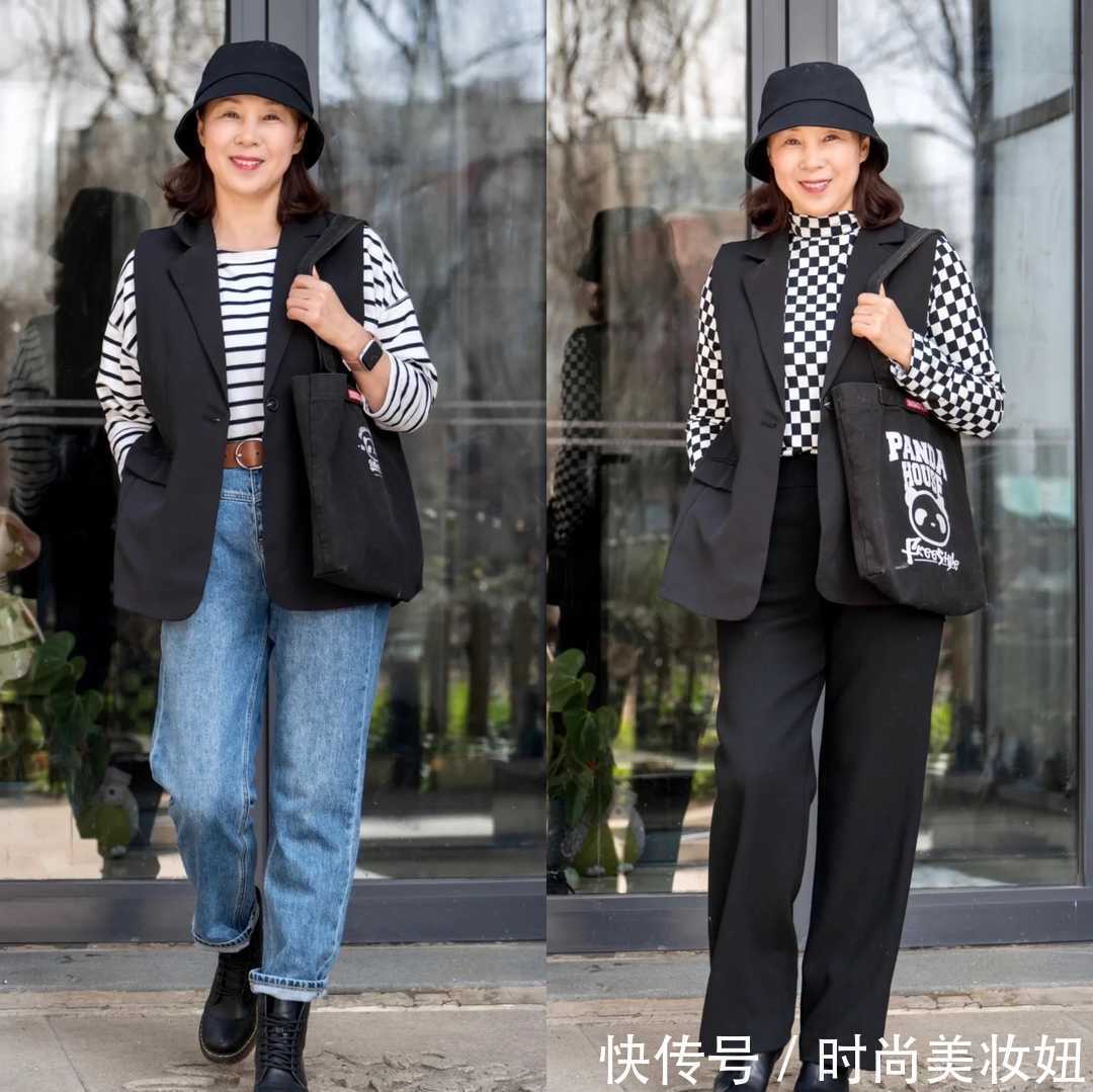 连衣裙 上了年纪的微胖女人,早春建议“叠穿”,遮肉不说还减龄洋气