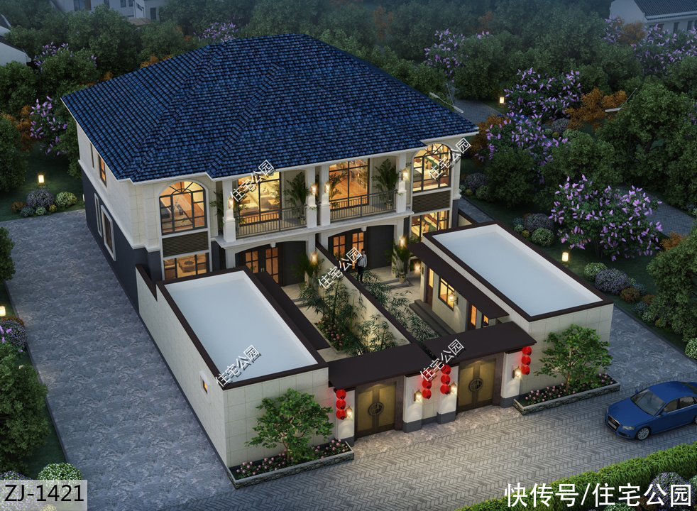 建筑面积|2021年就建这10套别墅吧，双拼设计太绝了，尤其是第6套特别实用