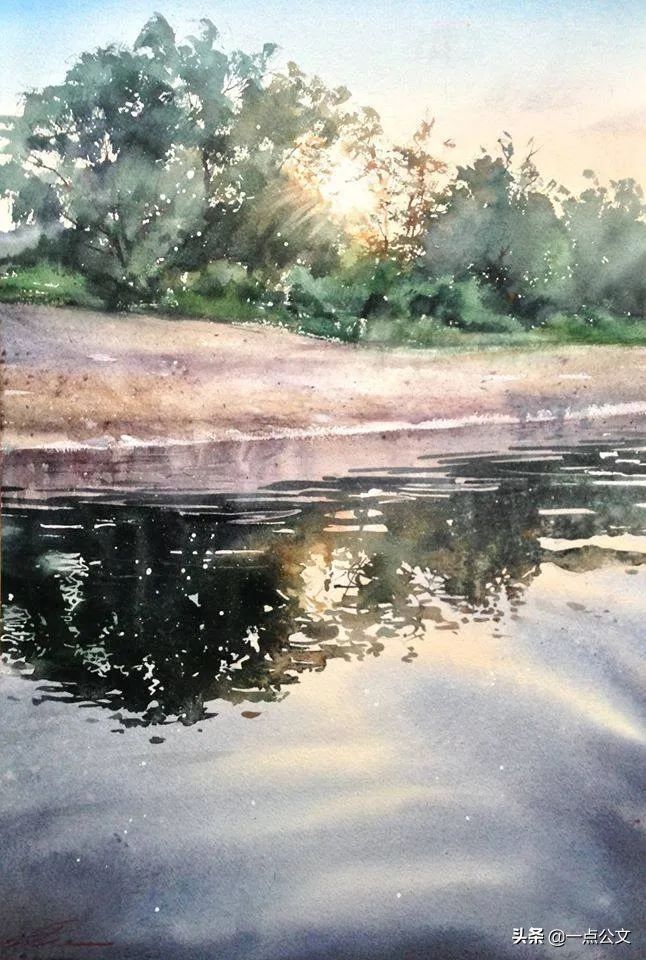 艺术家|流淌的水彩原来是这样的：充满活力与动感