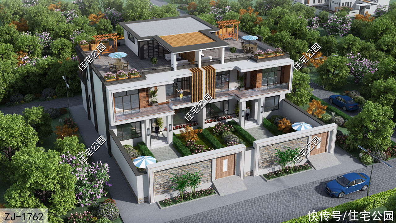 农村|农村兄弟盖房就选双拼,霸气又省钱,每人出资30万就能盖