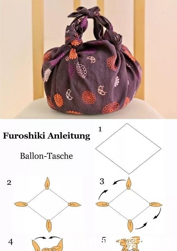 折法|一块布打两个结,变身大容量高颜值收纳包,几十种折法好强大