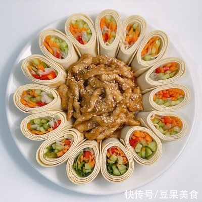 这样的年夜菜｜京酱肉丝千张蔬菜卷你能吃多少？