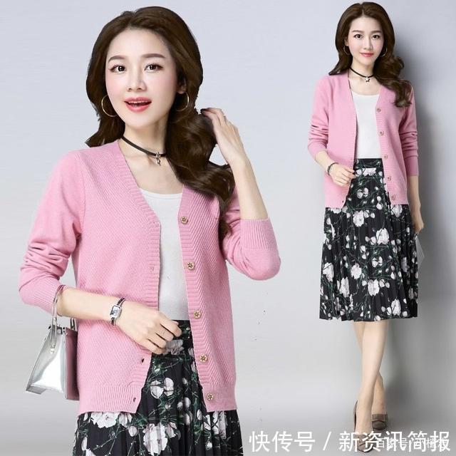女人别再穿烂大街的毛衣了，今年流行“秋开衫”穿5年都不过时