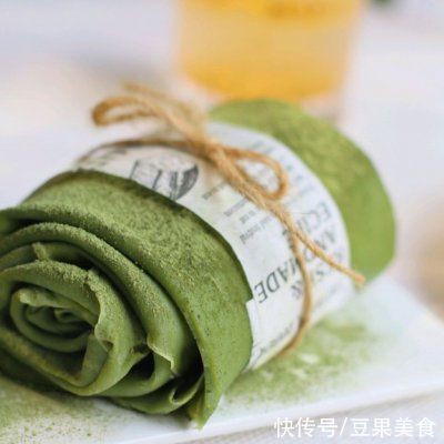 #白色情人节限定美味#治愈抹茶——毛巾卷