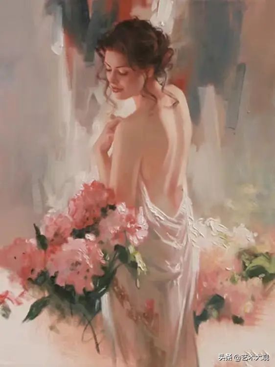 ri@西式风格淑女绘画——当代画家Richard S. Johnson人物油画欣赏