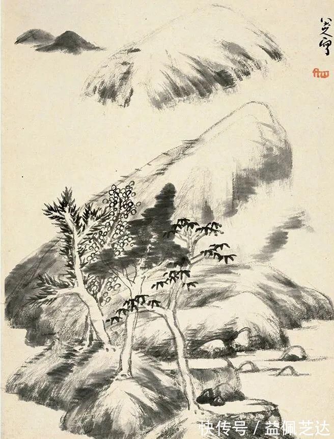 笔墨|这组册页比较全面的展现了八大山人的笔墨情怀,有山水、花鸟…