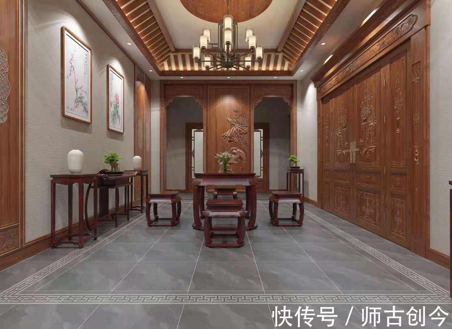 红木|中式红木装修,越中式越奢华
