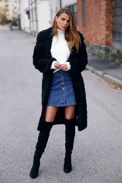  搭配大衣|你穿大衣+靴子的样子，真的时髦极了！
