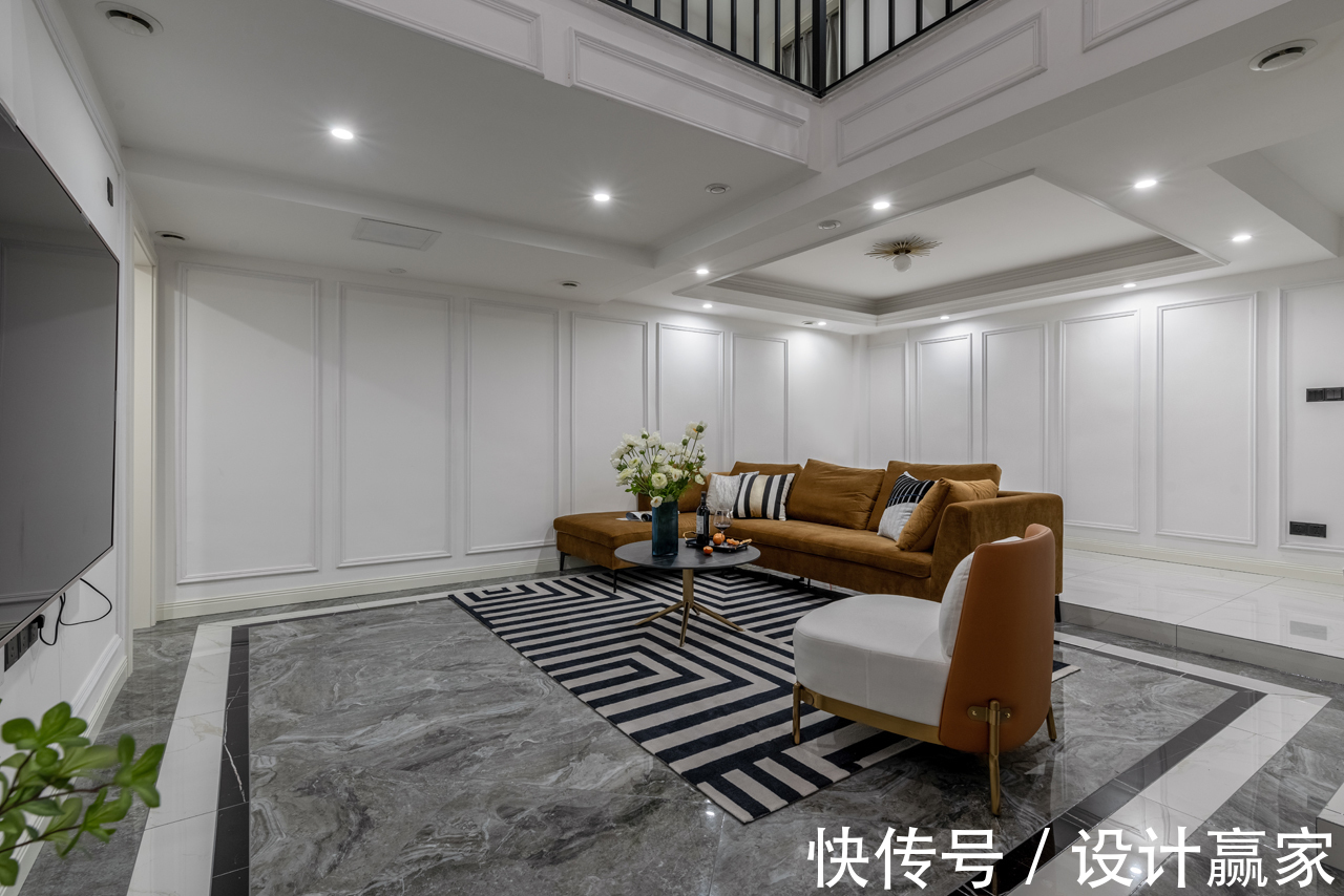 自由地带|200㎡法式叠拼,庄重浪漫有格调,叫人爱得不行