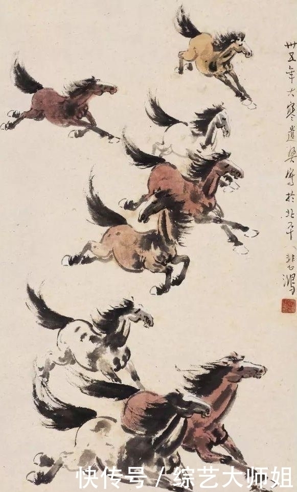 画马&徐悲鸿画了8匹马,却不如一头牛值钱,专家:放大10倍看细节