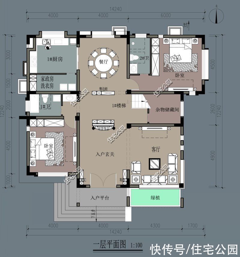 露台|农村房子就该这么设计，造型大气施工难度低，农村施工队也能建好