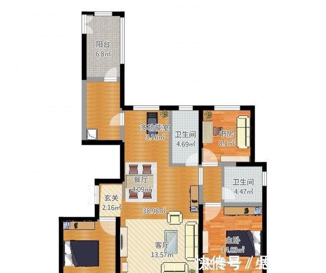 三居室|花11万元装修这套128平米的三居室，现代风格，给大家晒晒