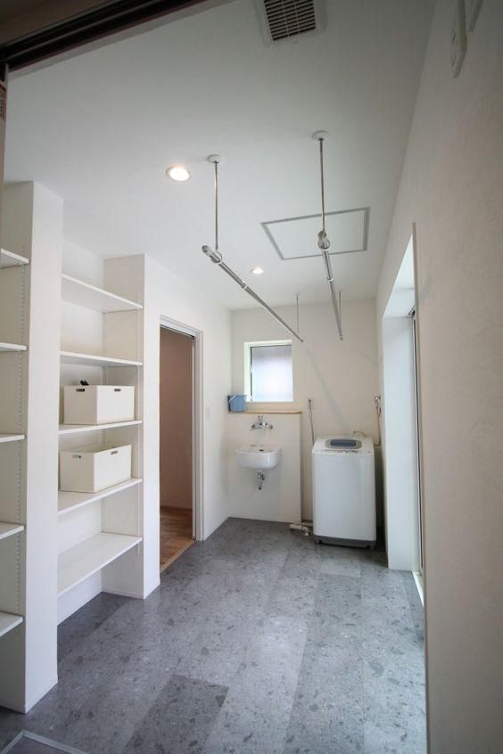一地|日本家装中，最实用的地方当属是洗衣房，面积再小，也能一地多用