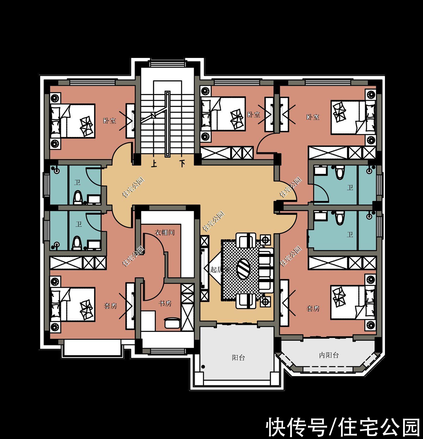 棋牌室|推荐10套带棋牌室的农村住房，农村住房这样建，舒适又安逸