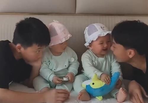 曾女士|有运气!双胞胎哥哥想要妹妹,宝妈又生对双胞胎,哥俩一人带一娃