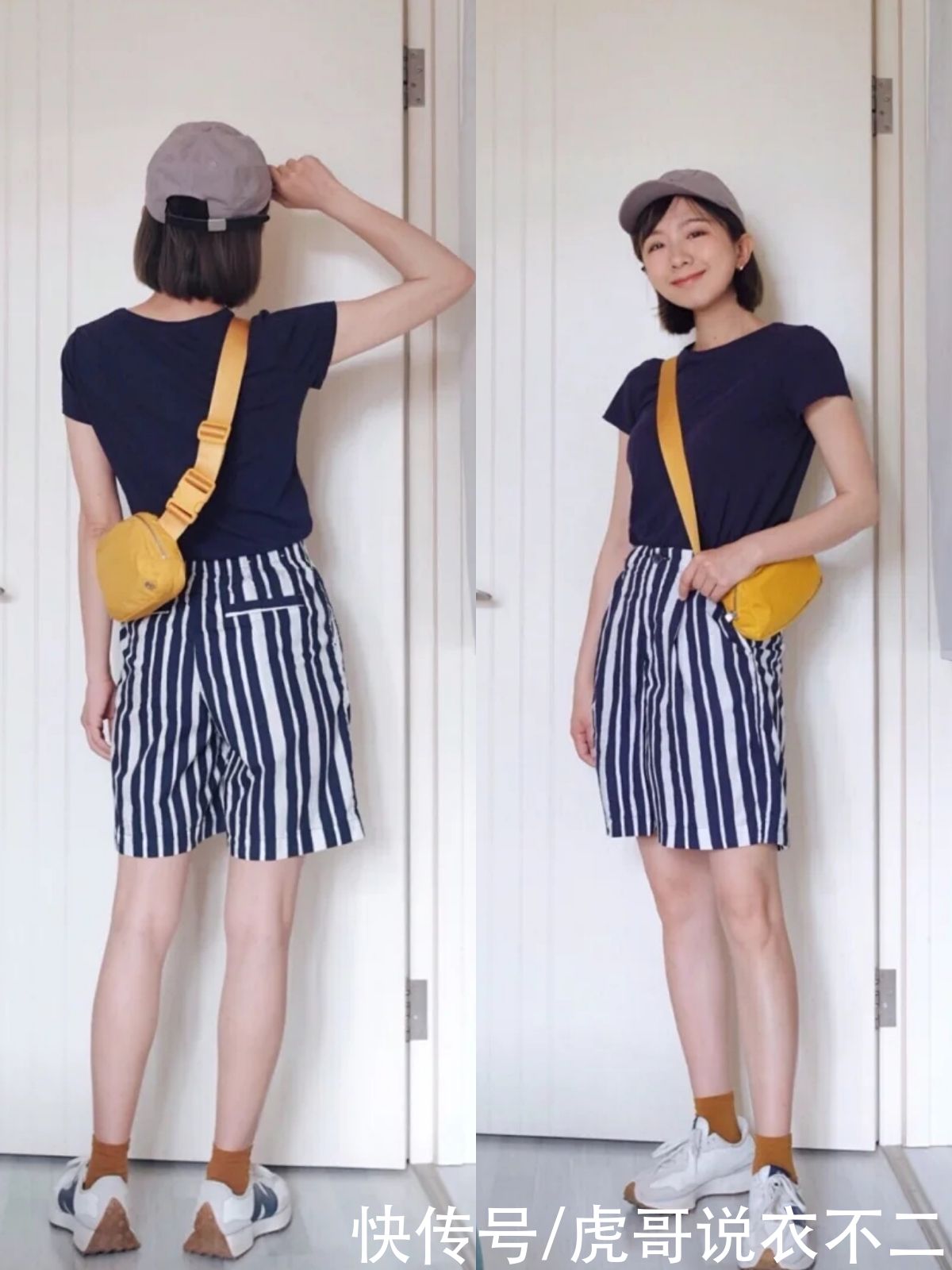 简约|穿T恤时注意“下装”的选择，小个子也能穿出好气质，简约不简单