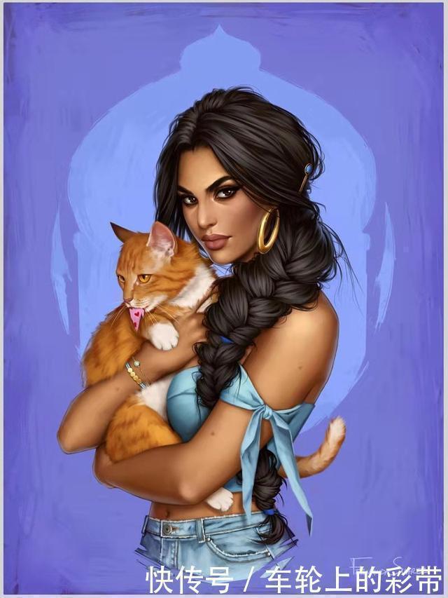 贝儿公主|写实风格迪士尼公主,艾莎公主更换新造型,白雪公主反差太大