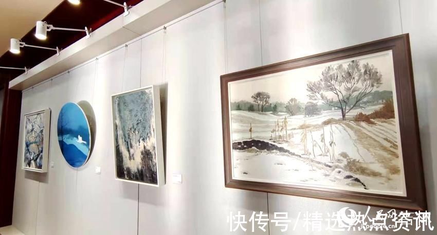 人民网$“净月之冬”油画作品展在长春净月潭开展