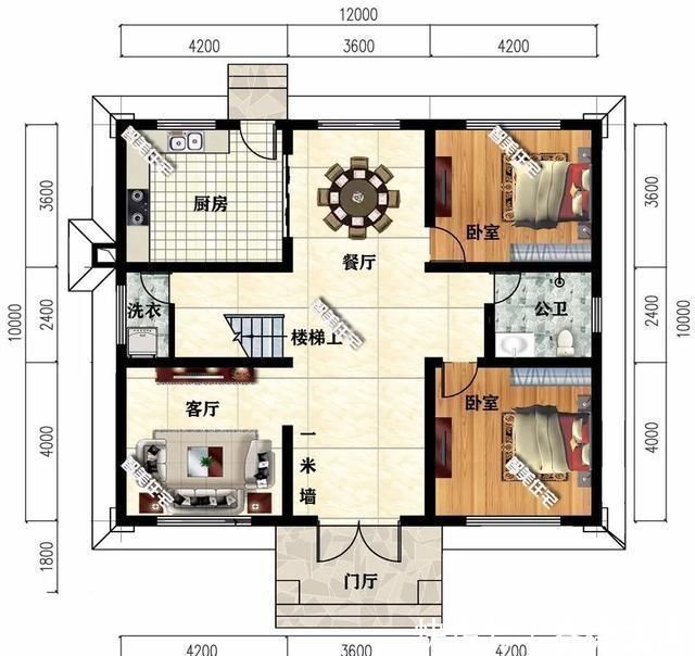 外墙面|25万左右盖二层小别墅,这两款户型都可以,美观方正施工易