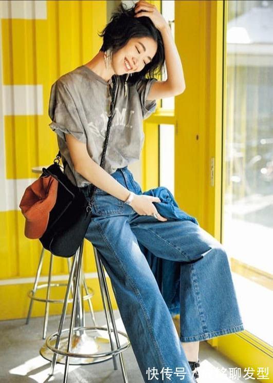 t恤|牛仔裤不需要买太多,有这三种颜色就足够,不管多大年纪都能穿