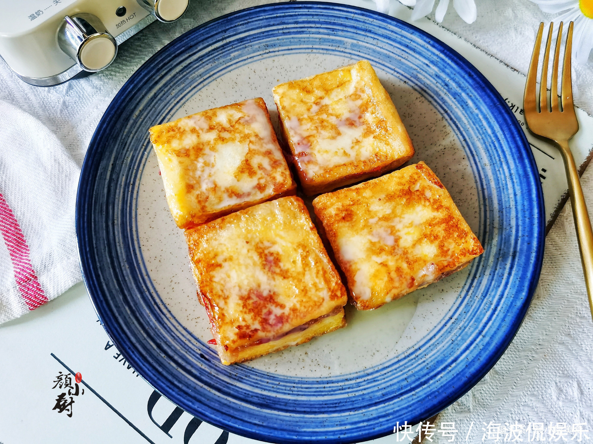 女儿|女儿经常点名要吃这早餐,简单一烙,3分钟就搞定,好吃又解馋