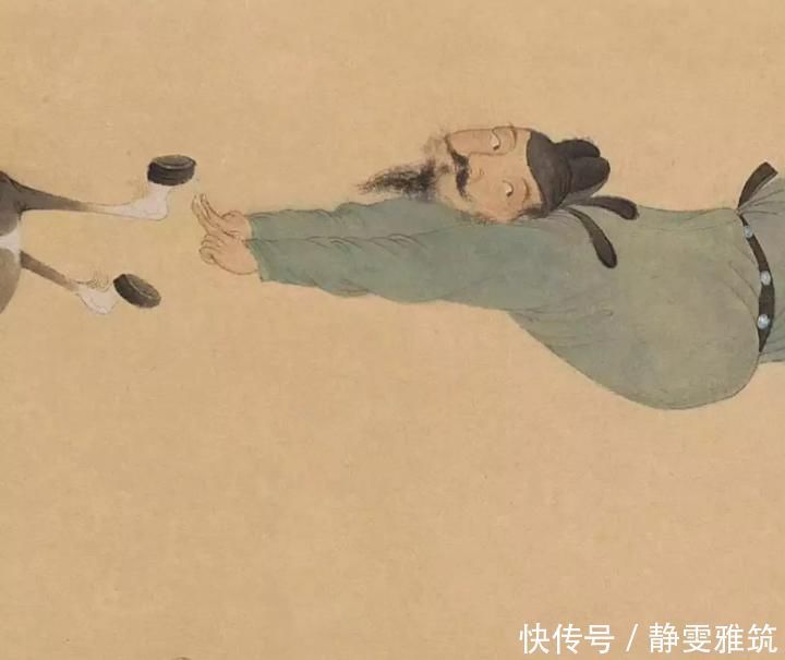 翻白眼|80后小伙画的国画太“不正经”,美人全变成戏精,马居然翻白眼