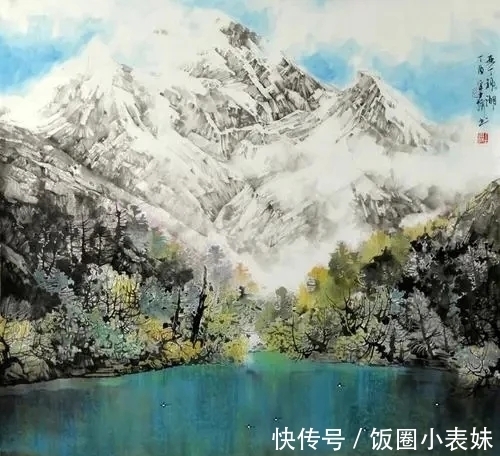 山水画|宋士操雪域山水画，自然唯美！